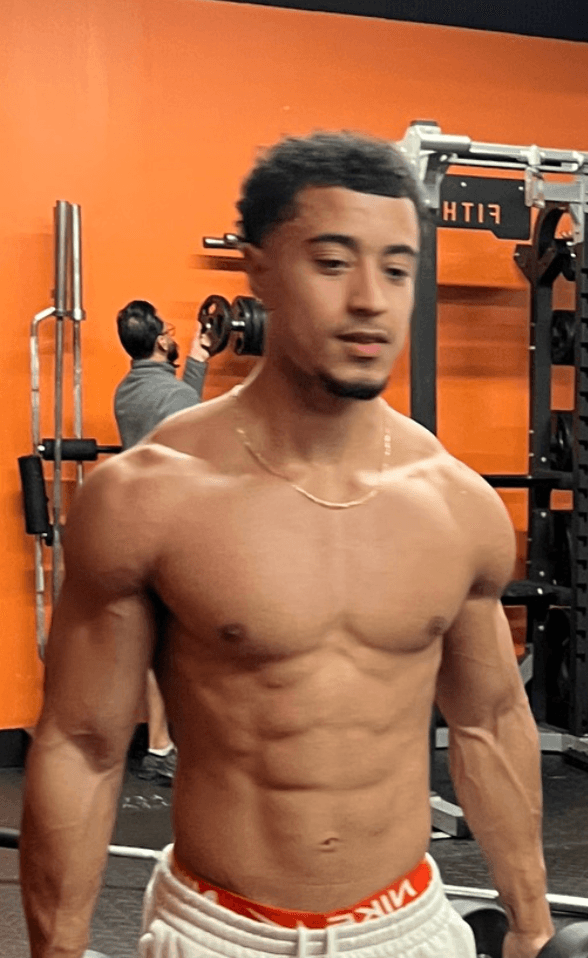 For The Gents creator in the gym